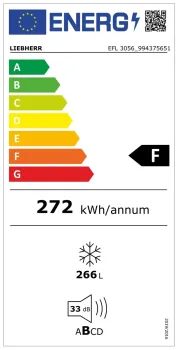 energielabel Liebherr 3056 Gefriertruhe