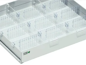 Einzellade weiß antibakteriell Medikamentenkühlschrank - Laborkühlschrank - kunststoffantibakteriellweiss