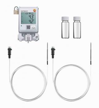 Testo Saveris 2-T2 Set zur Überwachung der Temperaturen in Kühlgeräten - Temperaturdaten sicher in der Cloud speichern