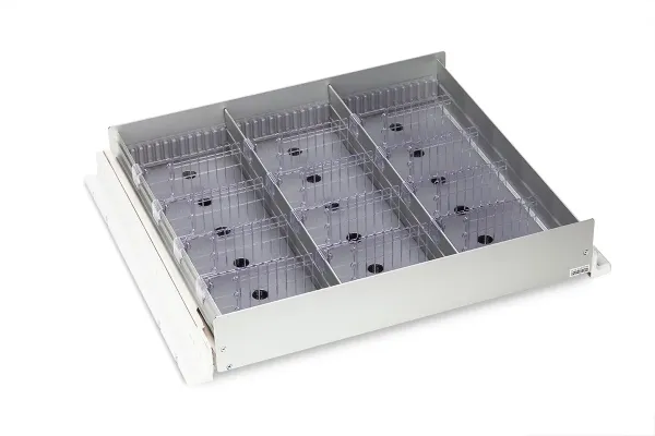 Einzellade Alumium für Laborkühlschrank - Medikamentenkühlschrank - aluminium