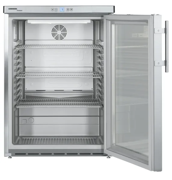 liebherr fkuv 1663 unterbaufähiger getraenkekuehlschrank aus edelstahl mit isolierglastür