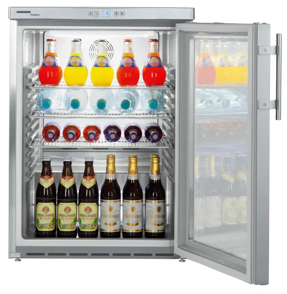 liebherr fkuv 1663 unterbaufähiger getraenkekuehlschrank aus edelstahl mit isolierglastür