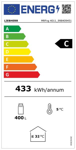 energielabel liebherr mrfvg 4011 getraenke kuehlschrank