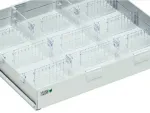Einzellade weiß antibakteriell Medikamentenkühlschrank - Laborkühlschrank - kunststoffantibakteriellweiss